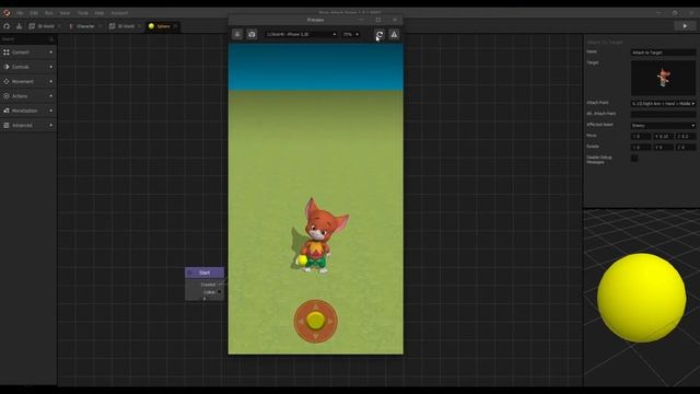 Attach To Target node for Buildbox 3 - How to use it? - Tutorial 1 смотреть онлайн