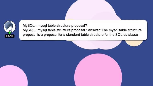 MySQL : mysql table structure proposal? смотреть онлайн