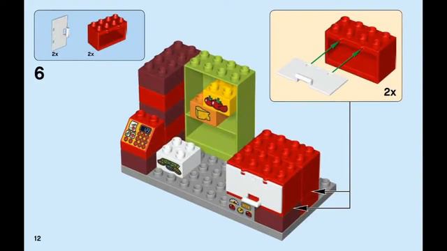 LEGO Duplo 10834 Pizzeria - instruction timelapse смотреть онлайн