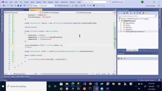 Part 2 (c# sql database tutorial) - SqlCommand and SqlDataReader (c# sql Server) смотреть онлайн