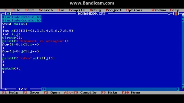c program to declare, initialize and access two dimensional array-C programming tutorial-32 смотреть онлайн