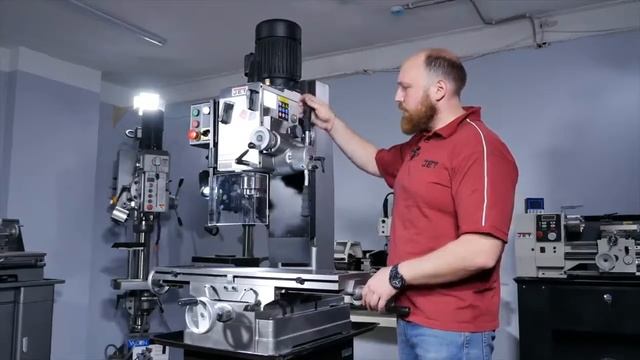 JET JMD 45PF Фрезерный станок с редуктором смотреть онлайн