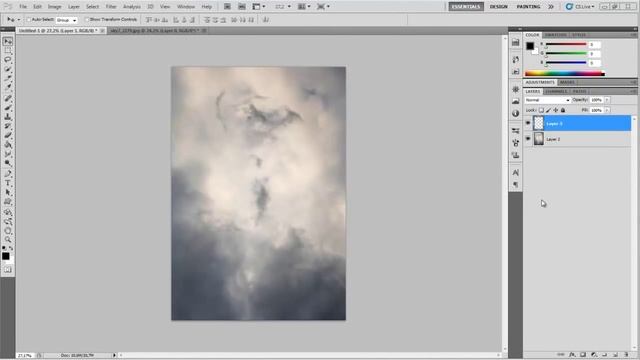 Photoshop CS5: Human Disintegration effect - Part 1 смотреть онлайн