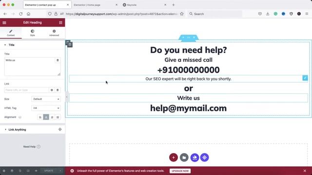 How To Create A Popup Using Elementor For FREE | Popup Button Trigger