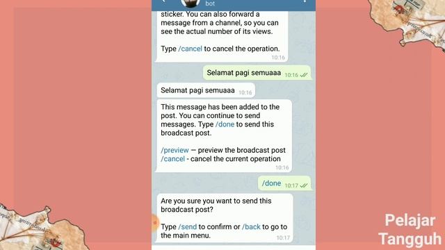 Cara balas chat bot di telegram| cara broadcast chat bot telegram| Bot telegram kpop|bales sekaligu смотреть онлайн