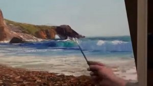 Мастер-класс по живописи маслом №5 - Морской пейзаж. Как писать маслом. Урок рисования Игорь Сахаро