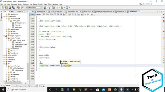 4. Develop Snake Game In Java Part-04 step by step смотреть онлайн