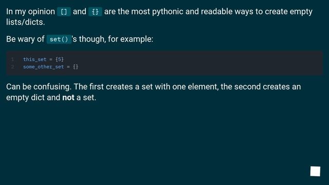 [] and {} vs list() and dict(), which is better? смотреть онлайн