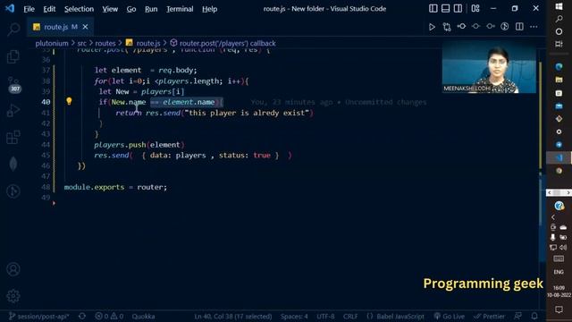 POST Request in REST API using NodeJS & MongoDB смотреть онлайн