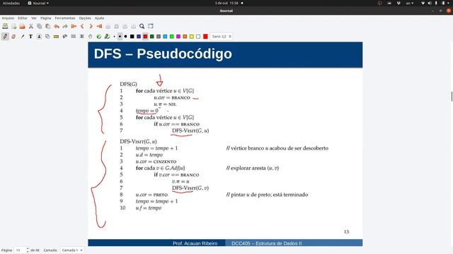 12.2 - Grafos - DFS (Implementação em c++) смотреть онлайн