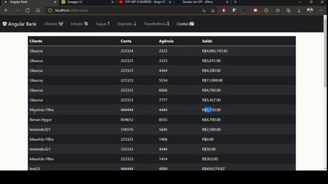 Projeto Angular - Banco conectado com API смотреть онлайн