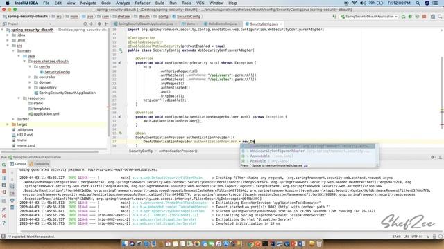 Spring Boot Security+Basic Auth+DB authentication step by step смотреть онлайн