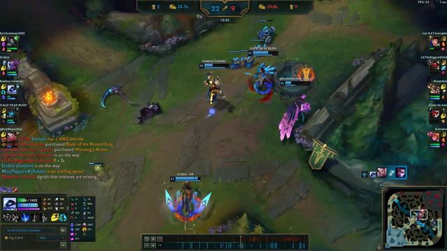 #LeagueOfLegends (9.18) ► ИГРА ЗА ЗЕРАТА ► ТОП ИГРОК EUW.