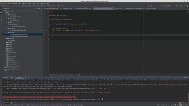 Создание бекенда на Lumen для формы сбора контактов смотреть онлайн