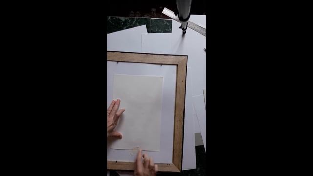 DIY: оформление картины в раму с паспарту смотреть онлайн