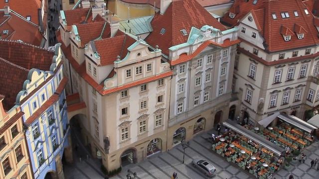 Prague. Staroměstská radnice. Прага с высоты. Староместская площадь. Чехия смотреть онлайн