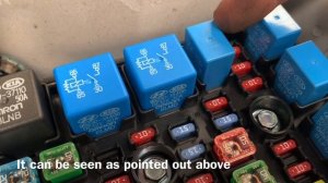 KIA CEED Fuel Pump Relay Location