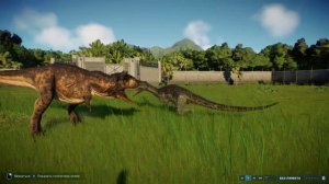 Jurassic World Evolution 2 бои динозавров-барионикс VS карнотавр