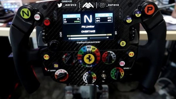 MY NEW F1 REPLICA RACING WHEEL SETUP! - Thrustmaster Ferrari SF1000 Formula Wheel Add-On Rim (TS-PC