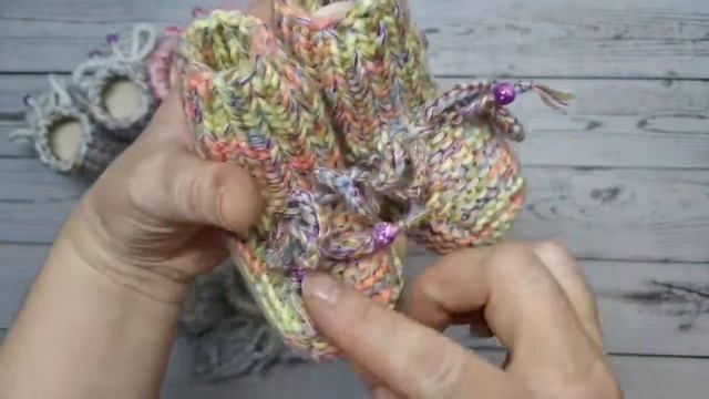 Вязаные Пинетки ?Видео Обзор смотреть онлайн