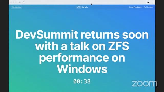 OpenZFS Developer Summit смотреть онлайн