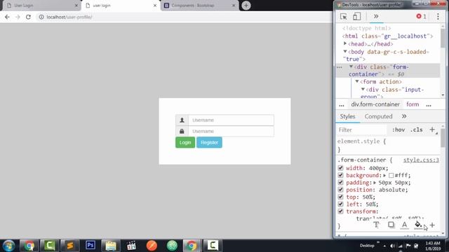 PHP Login and Registration system | Login and Registration form design in Hindi part-2 смотреть онлайн