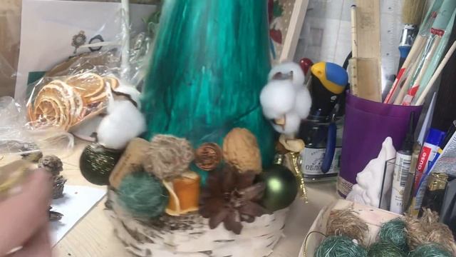 Елка из природных материалов.Елка в эко-стиле. смотреть онлайн