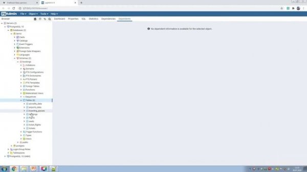 Импорт базы данных в PostgreSQL. Изучение структуры базы данных