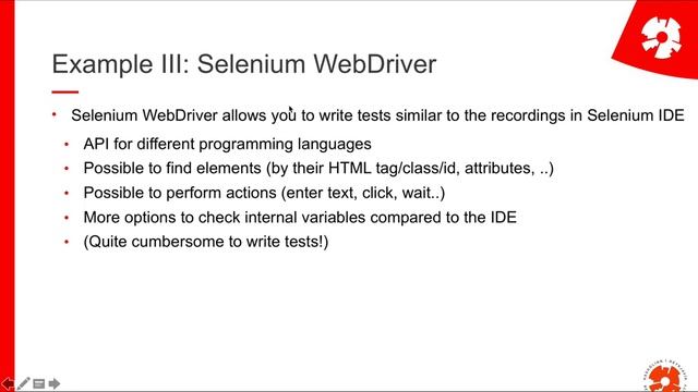 Web Programming I: L9: Client-side Testing part 3: System Testing смотреть онлайн