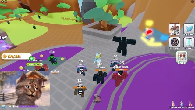We Got a Full Team Of Giant Thanos in Roblox Hero Fighters Simulator смотреть онлайн
