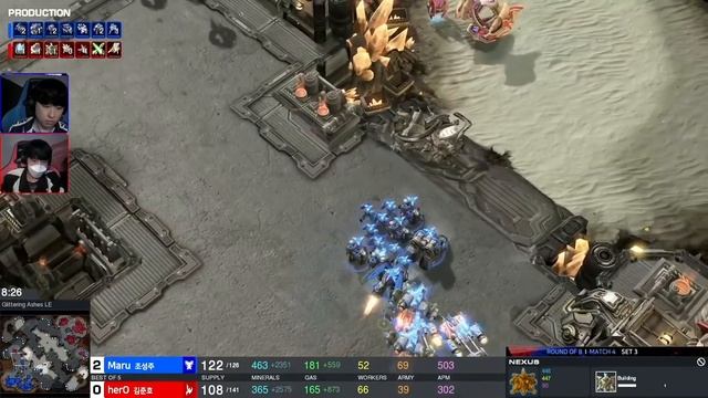 [2021 GSL Super Tournament 3] Ro.8 | Maru (T) vs. herO (P) смотреть онлайн