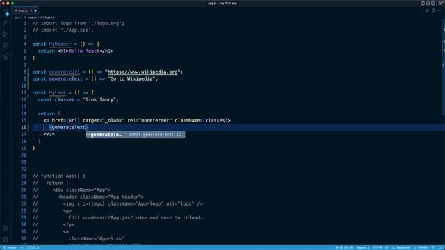React Masterclass #27 - Interpolation with Curly Braces III смотреть онлайн