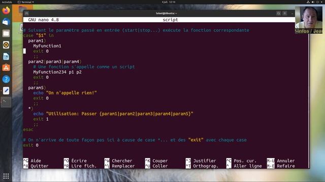 Script shell avancé, avec fonctions, case et bloc init. смотреть онлайн