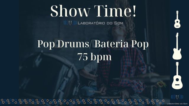 Pop Drums/ Bateria Pop 75 bpm смотреть онлайн