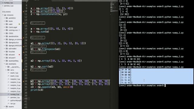 Numpy-Pandas Python Temel İşlemler смотреть онлайн