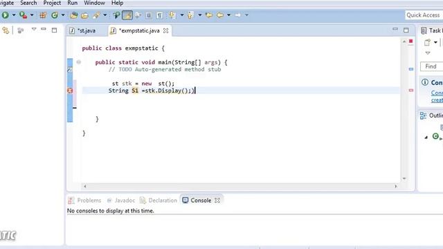 Using Static Keyword in JAVA смотреть онлайн