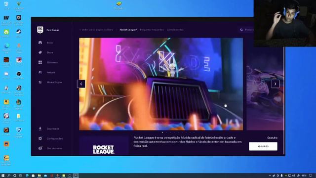 TUTORIAL: como baixar Rocket league no Pc de graça... FÁCIL E RAPIDO смотреть онлайн