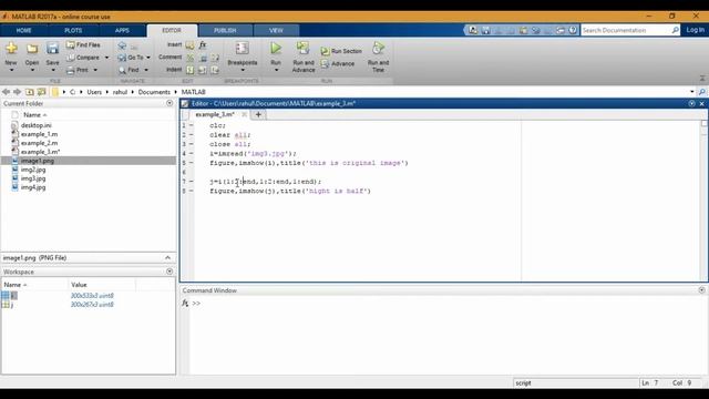 MATLAB IMAGE PROCESSING -PART 3( Resizing of image, Array of image) смотреть онлайн