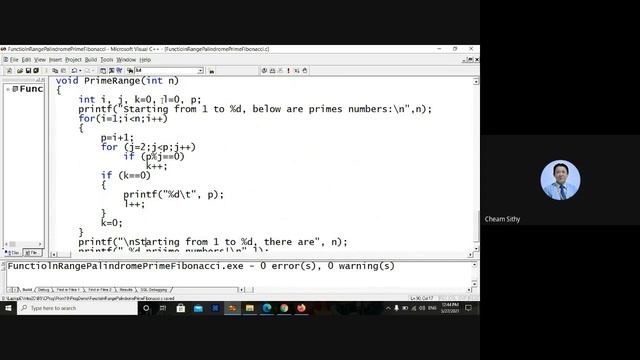 Sample of Function in C смотреть онлайн
