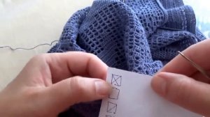 Туника крючком.Филейное вязание.