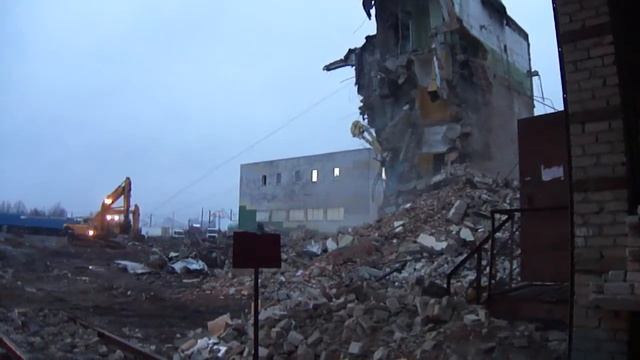 Демонтаж здания мельницы, ОАО «Зернопродукт», г. Рязань (4) смотреть онлайн
