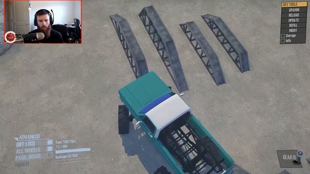 SpinTires MudRunner: NEW TESTING GROUNDS MAP!! (CRAZY OBSTACLES!) смотреть онлайн