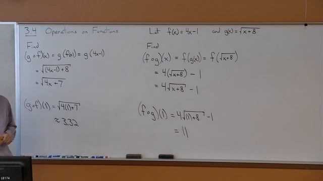 MAT 107 Section 3.4b - Operations on Functions смотреть онлайн