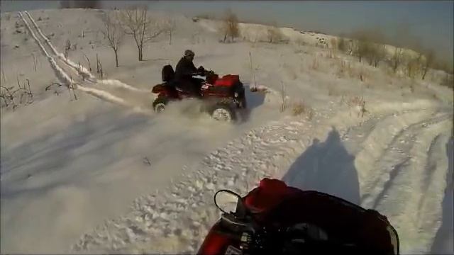 Квадроциклы Казахстан.ATVClub.kz Polaris Sportsman Touring 850 LE. Квадро покатушки январь 2013. смотреть онлайн