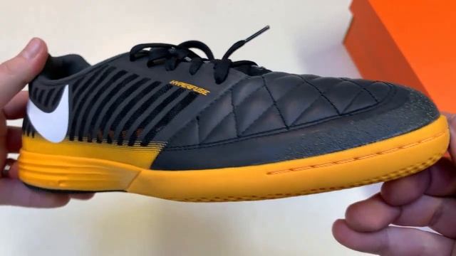 Nike Lunargato II IC – Dark Smoke Grey & White with Laser Orange смотреть онлайн