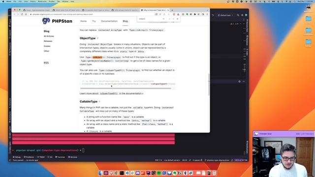 phpstan-drupal dev: PHPStan 1.10 deprecations смотреть онлайн