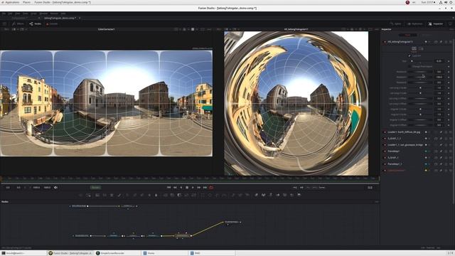 Lat-Long To Angular map demo w/BMD Fusion Studio смотреть онлайн