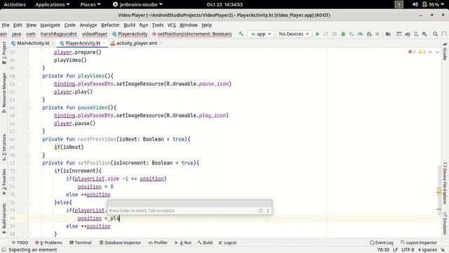 30. Play Next & Previous Video | ExoPlayer Android Studio Kotlin | Hindi смотреть онлайн