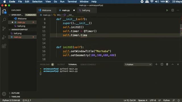 Pyqt 5 Dersleri 7: Animasyon Yapmak смотреть онлайн