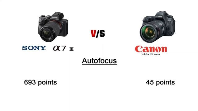 SONY Alpha A7 III vs Canon EOS 6D Mark II смотреть онлайн